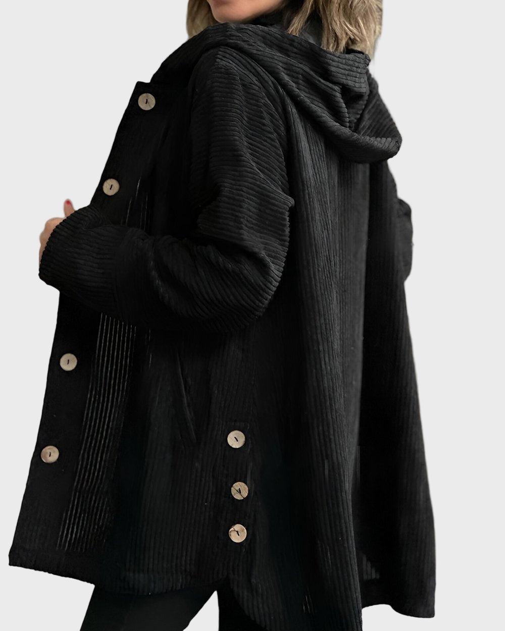 Indie | Veste à Capuche en Velours Côtelé