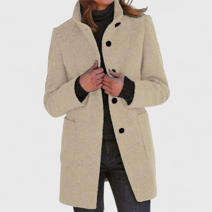 Darlene | Manteau Classique en Laine Mélangée