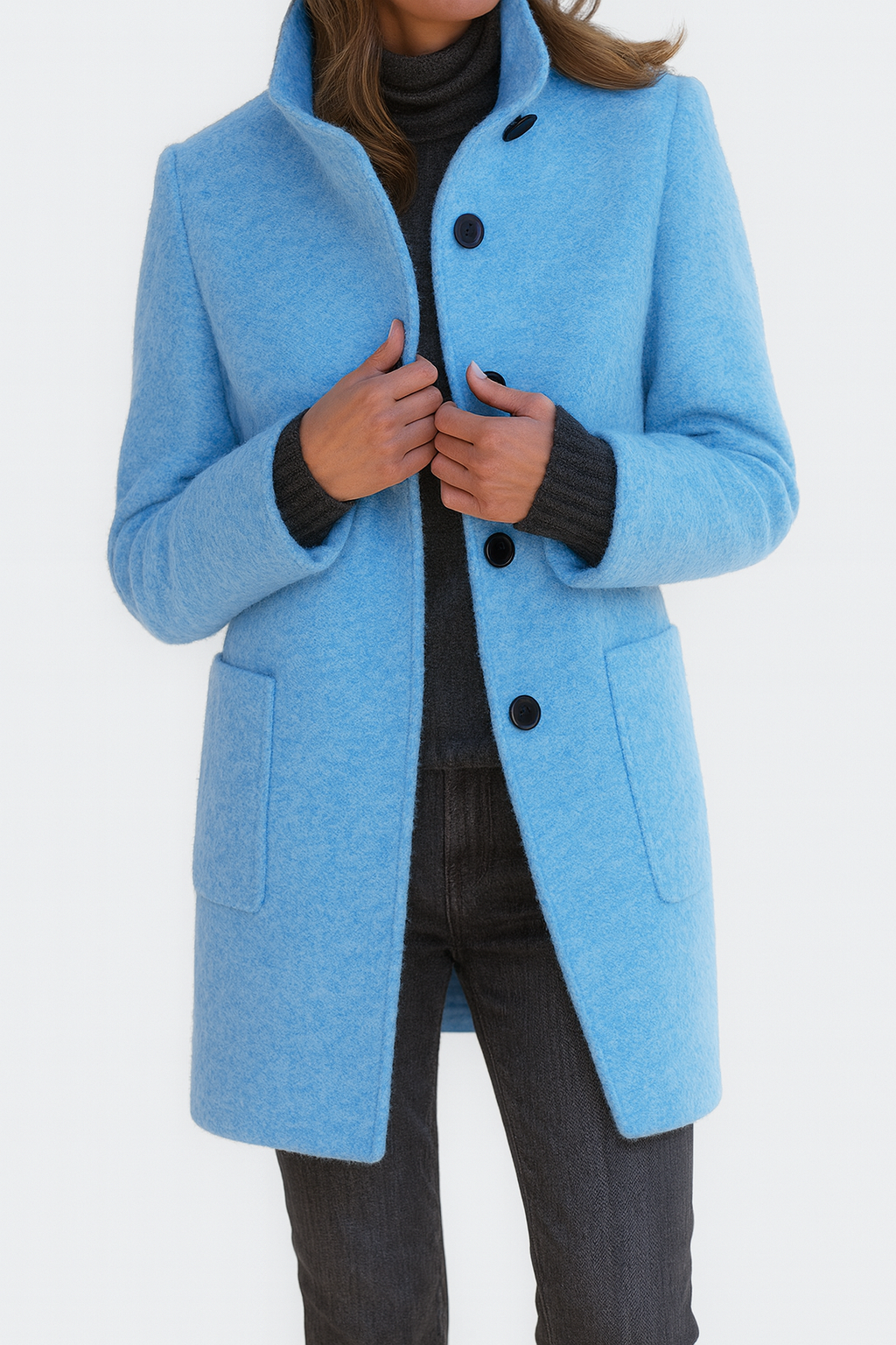 Pauline | Manteau pour Femmes avec Col Haut