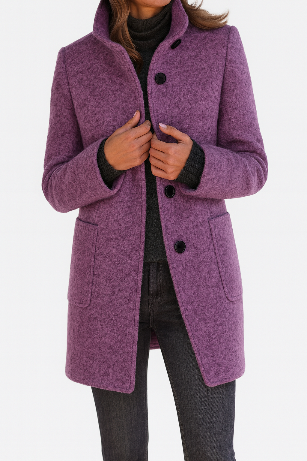 Pauline | Manteau pour Femmes avec Col Haut