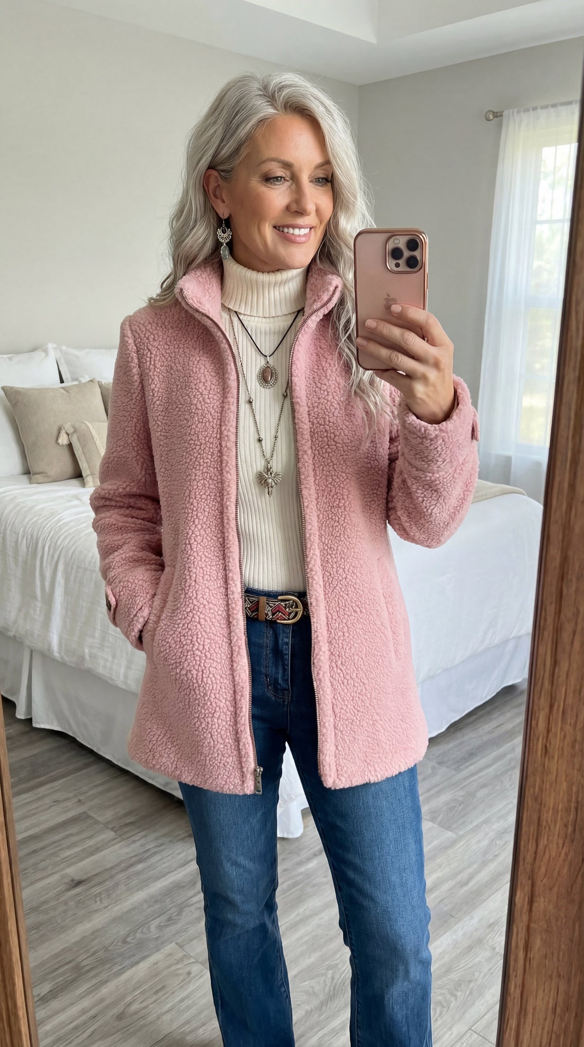 Cassandra | Veste douce et élégante à fermeture zippée