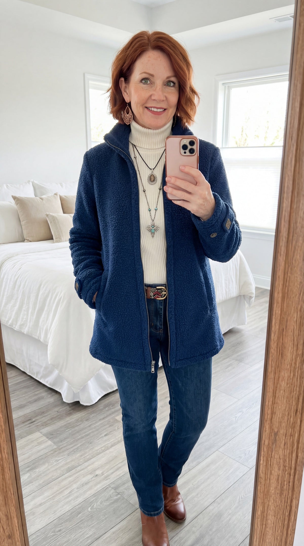 Cassandra | Veste douce et élégante à fermeture zippée