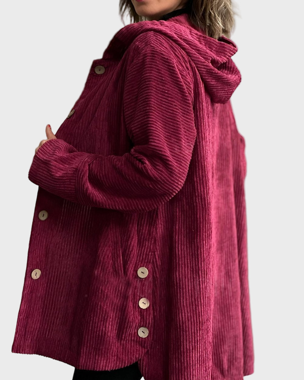 Indie | Veste à Capuche en Velours Côtelé