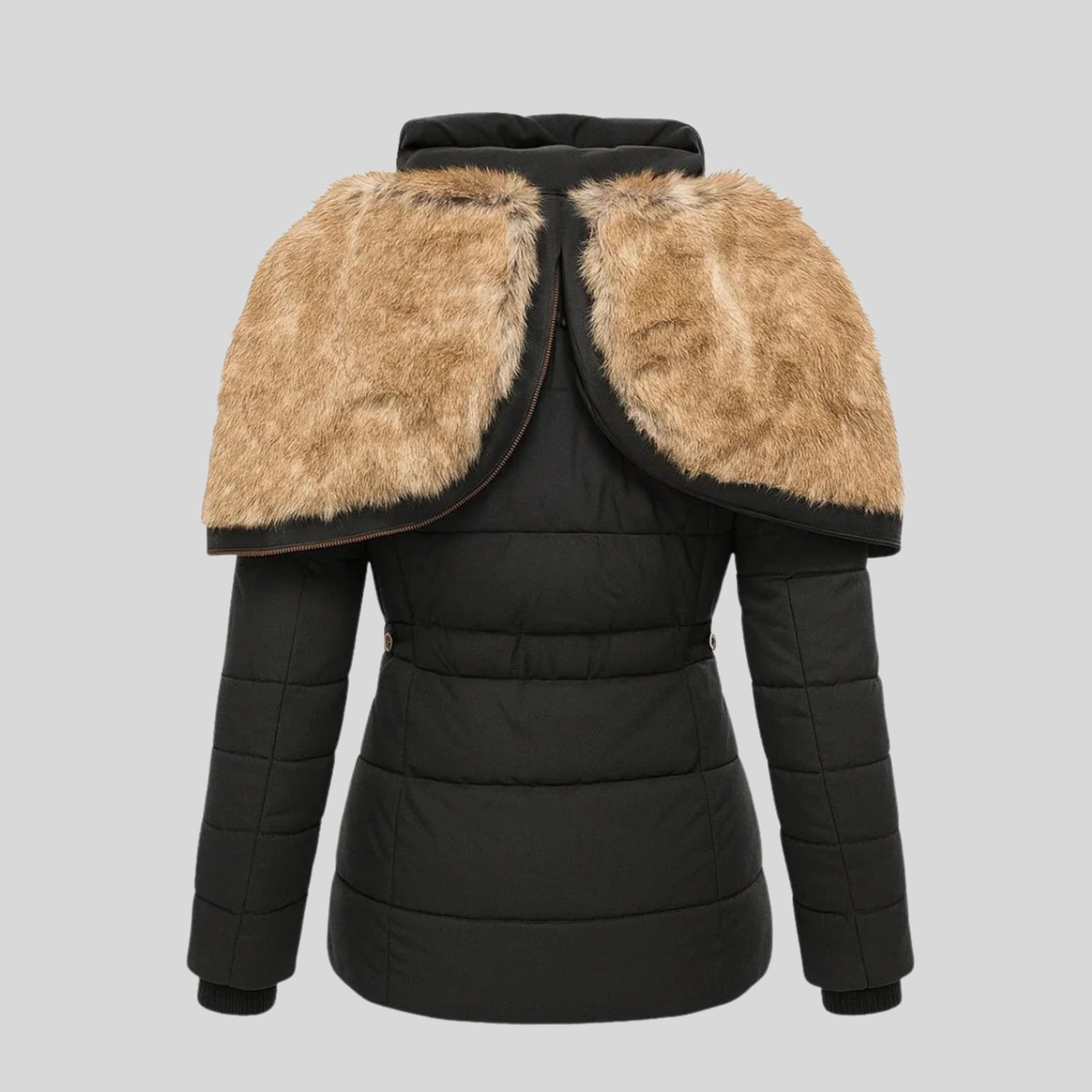 Bochra™ | Parka matelassé avec capuche en fausse fourrure