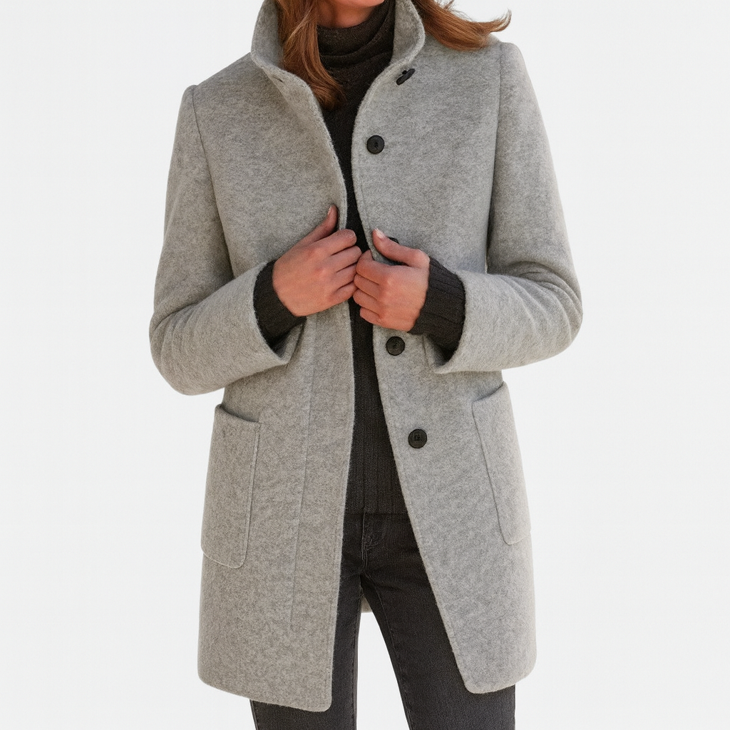 Pauline | Manteau pour Femmes avec Col Haut