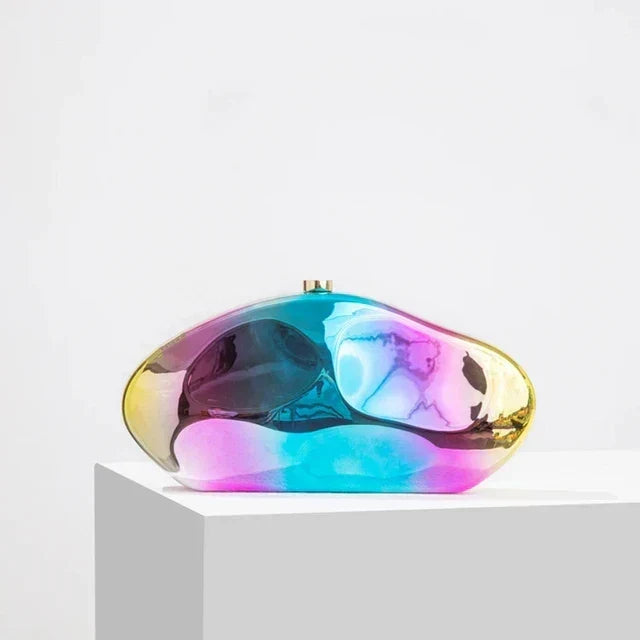 Nicole Metallic Clutch Bag